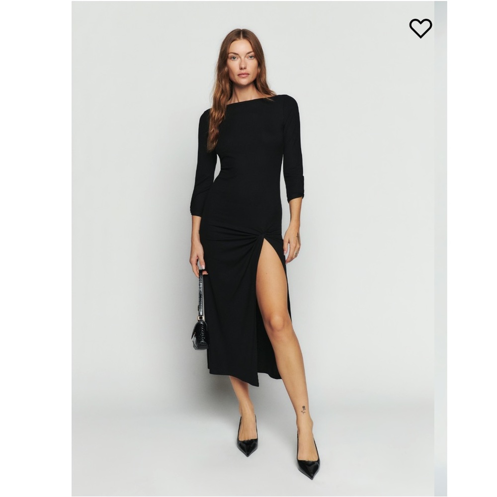 🎄NWOT Reformation black dress size XS
